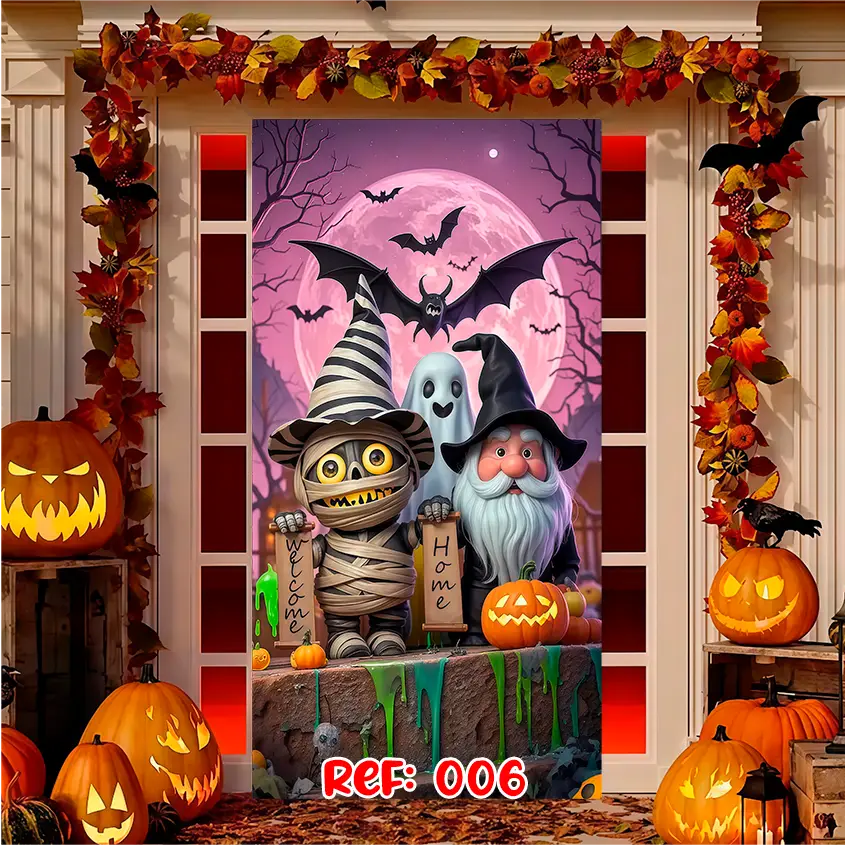 Forro Halloween | Puerta Terrorífica Express