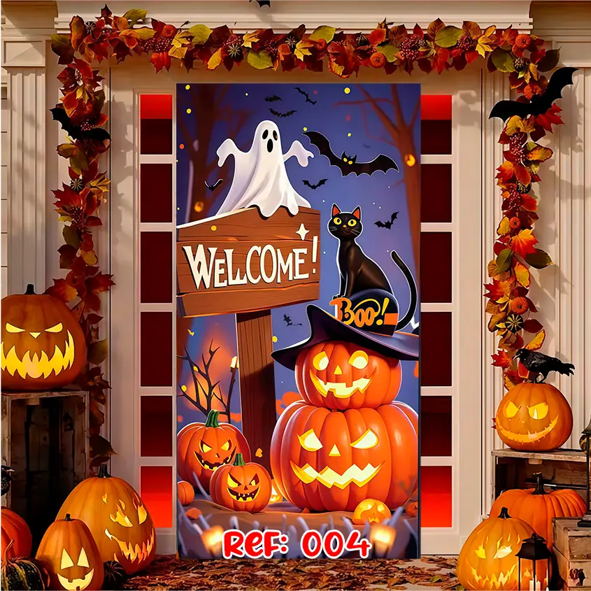 Forro Halloween | Puerta Terrorífica Express