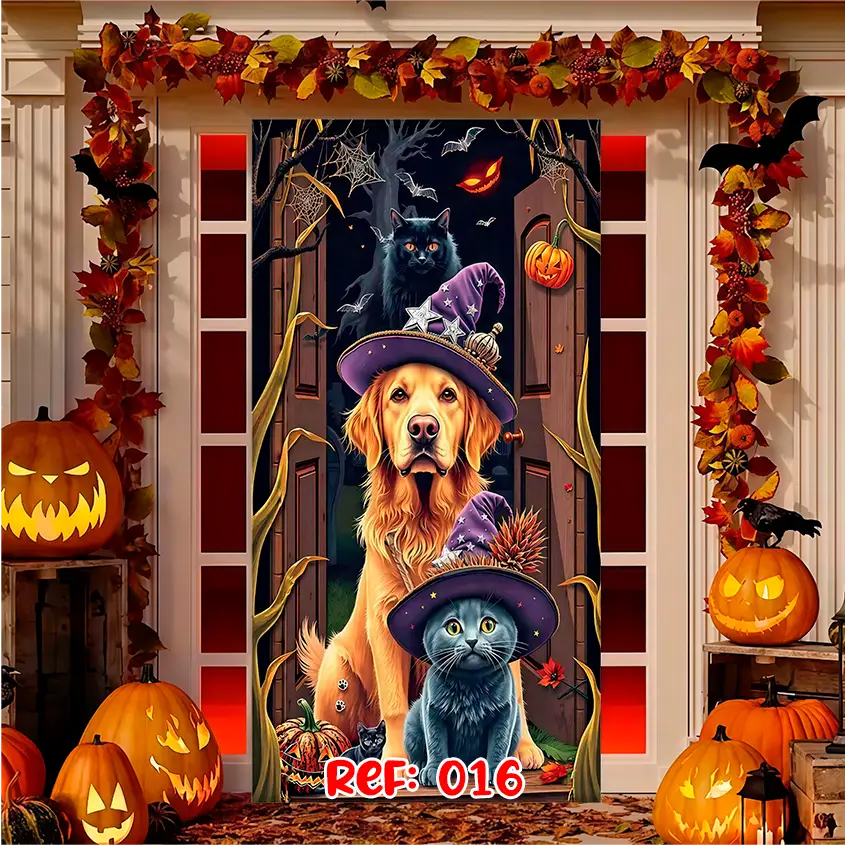 Forro Halloween | Puerta Terrorífica Express