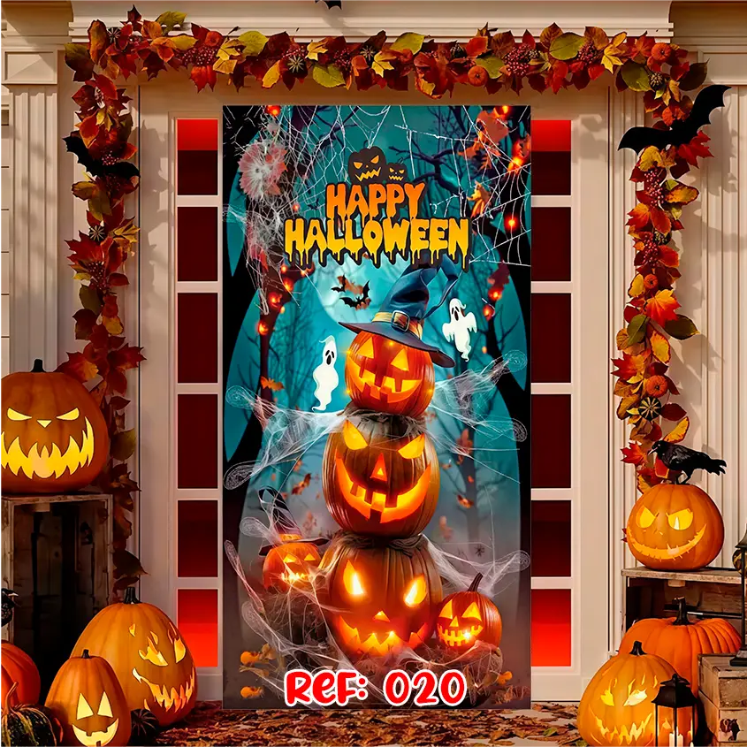 Forro Halloween | Puerta Terrorífica Express