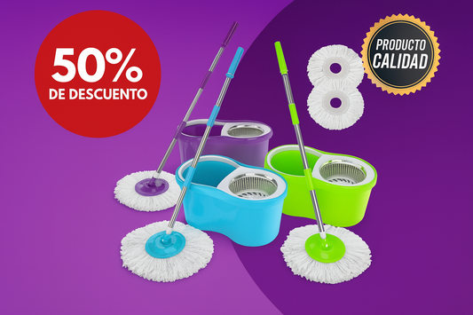 GiroLimp 360 | Trapeador Giratorio 360° ¡OFERTA 50% DE DESCUENTO HOY!