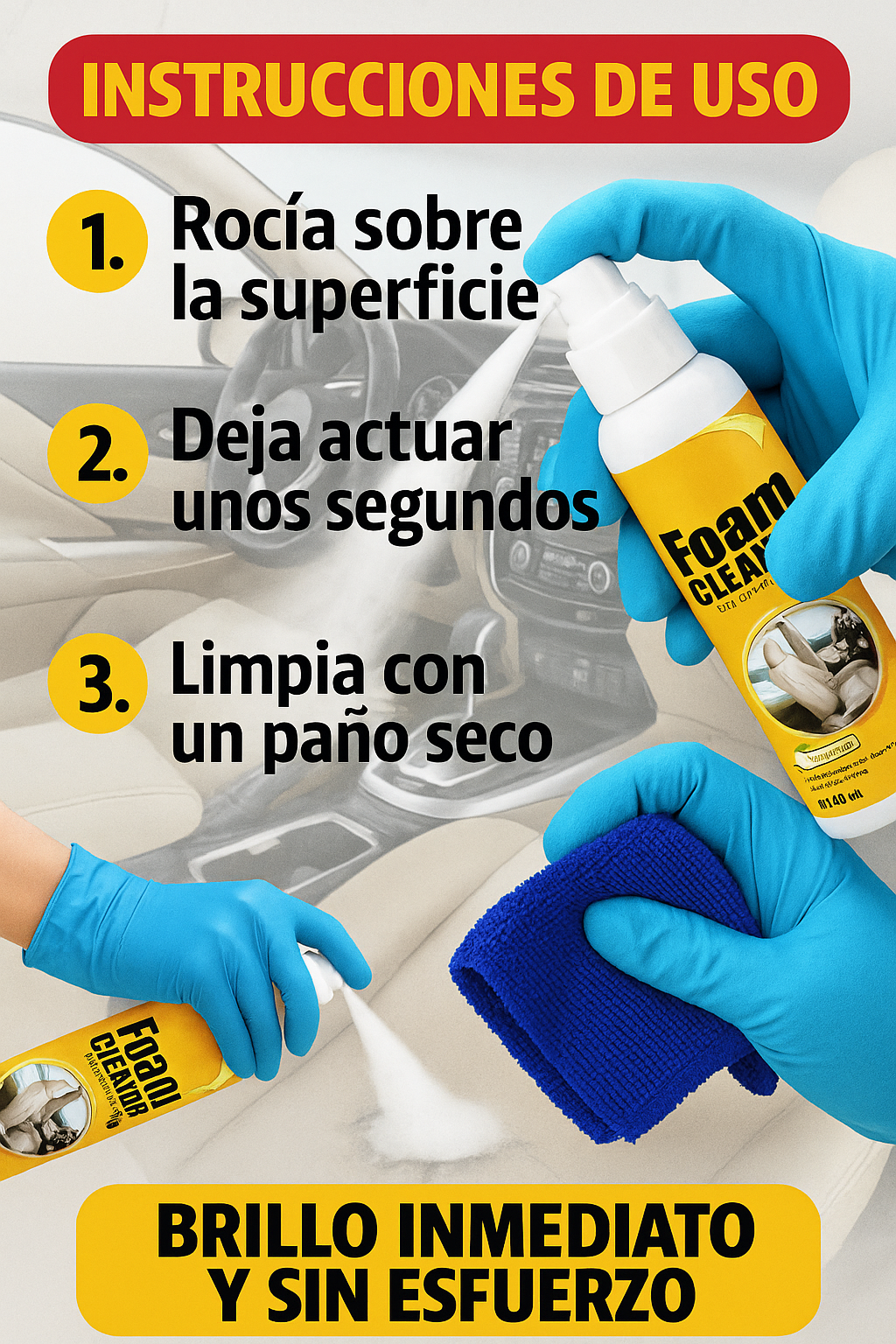 FoamCleaner™ espuma limpiadora | ¡HOY PAGA 1 Y LLEVA 2!