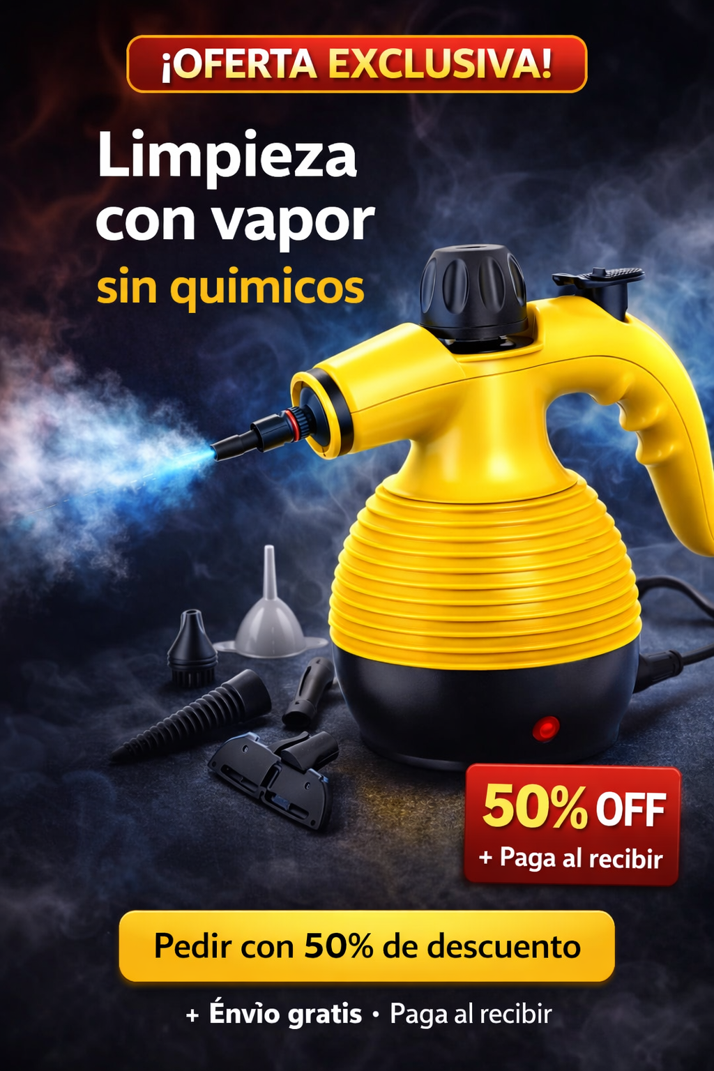 VaporMax: Limpieza profunda con vapor | 50% de DESCUENTO.