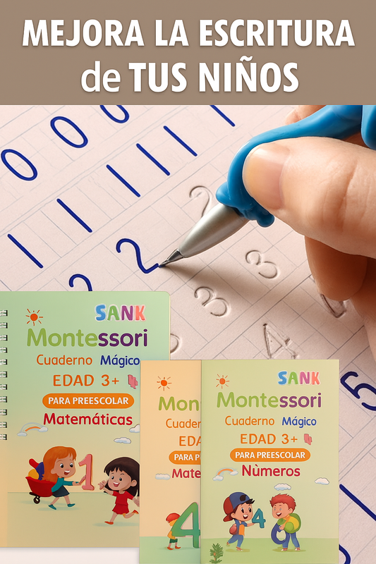 Set Libros Mágicos | Escritura y Matemáticas sin Límites | 50% DE DESCUENTO